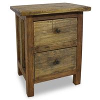 vidaXL Table de chevet Bois de récupération massif 40x30x51 cm