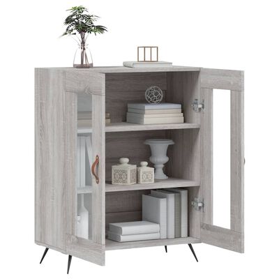 vidaXL Buffet sonoma gris 69,5x34x90 cm bois d'ingénierie