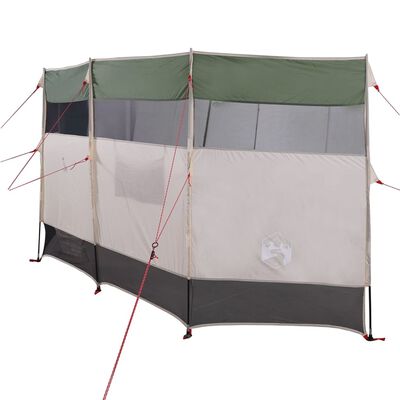 vidaXL Brise-vent de camping vert 366x152x152 cm imperméable