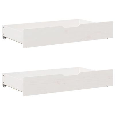 vidaXL Cadre de lit sans matelas blanc 90x200 cm bois de pin massif