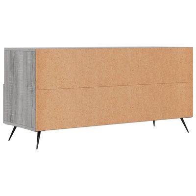 vidaXL Meuble TV sonoma gris 102x36x50 cm bois d'ingénierie