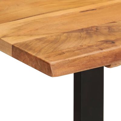 vidaXL Table à dîner 110x50x76 cm Bois d'acacia solide