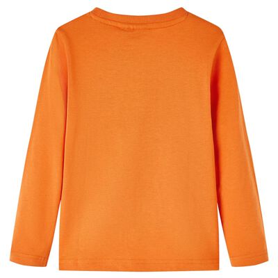 T-shirt enfants à manches longues orange foncé 116