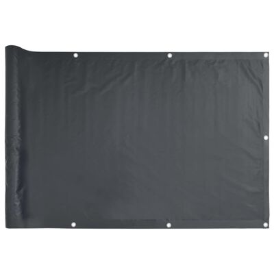 vidaXL Écran d'intimité de balcon anthracite 1000x75 cm PVC