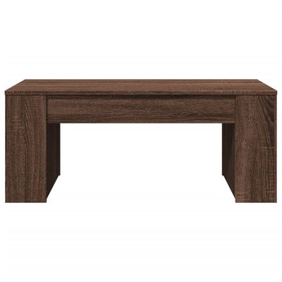 vidaXL Table basse chêne marron 102x55x42 cm bois d'ingénierie