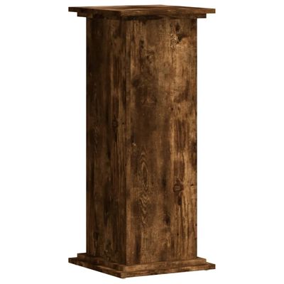 vidaXL Support pour plantes chêne fumé 33x33x80 cm bois d'ingénierie