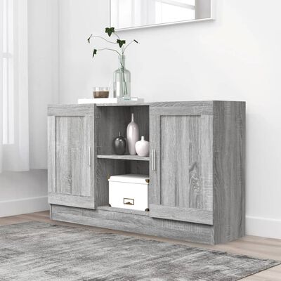 vidaXL Buffet Sonoma gris 120x30,5x70 cm Bois d'ingénierie