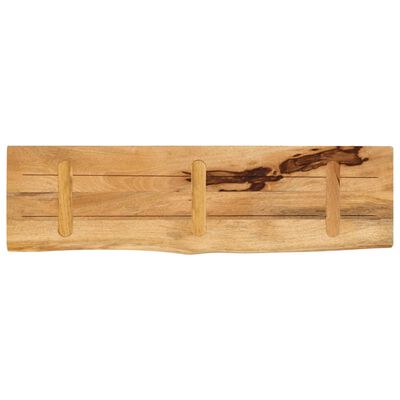 vidaXL Dessus de table 110x30x2,5cm bord vif bois massif manguier brut