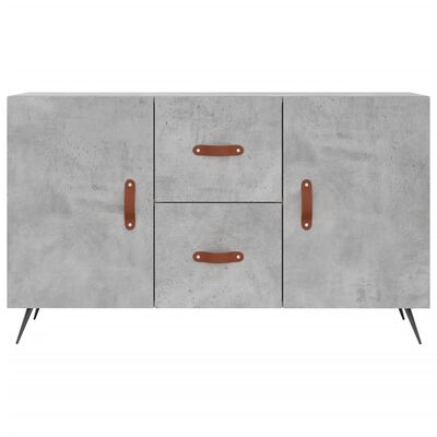 vidaXL Buffet gris béton 100x36x60 cm bois d'ingénierie