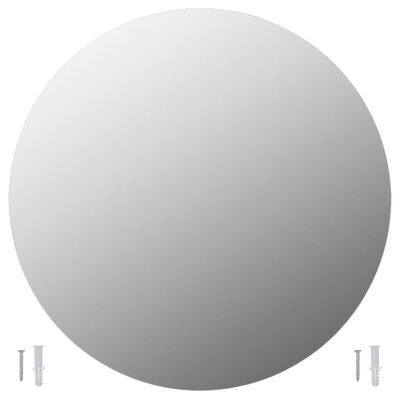 vidaXL Miroir mural 60 cm Rond Verre