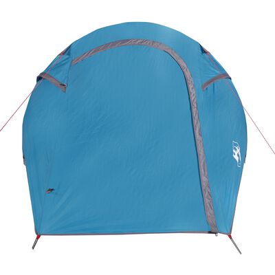 vidaXL Tente de camping tunnel 2 personnes bleu imperméable