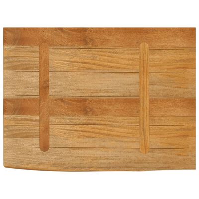 vidaXL Dessus de table à bord vivant 80x60x3,8 cm bois massif manguier