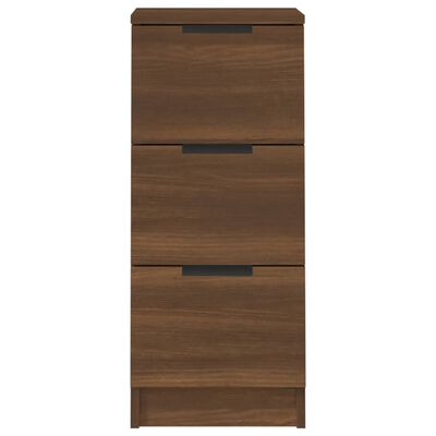 vidaXL Buffet Chêne marron 30x30x70 cm Bois d'ingénierie