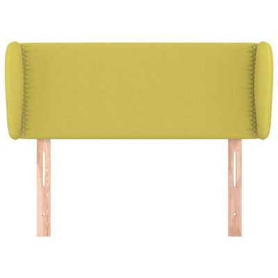 vidaXL Tête de lit avec oreilles Vert 103x23x78/88 cm Tissu