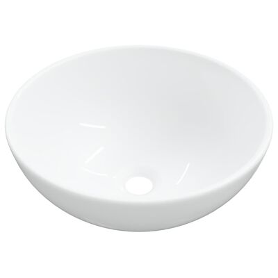 vidaXL Lavabo blanc 28x28x10 cm céramique