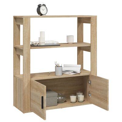 vidaXL Buffet Chêne sonoma 80x30x90 cm Bois d'ingénierie