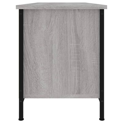 vidaXL Meuble TV sonoma gris 102x35x45 cm bois d'ingénierie