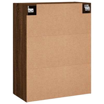 vidaXL Armoires murales 2 pcs chêne marron 69,5x34x90 cm