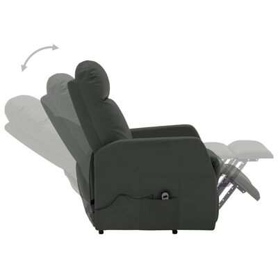 vidaXL Fauteuil Anthracite Similicuir