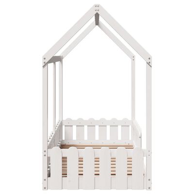 vidaXL Cadre de lit d'enfants forme de maison 80x160cm bois pin massif