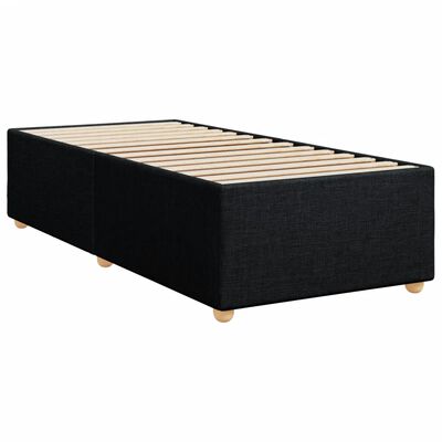 vidaXL Cadre de lit sans matelas noir 100x200 cm tissu