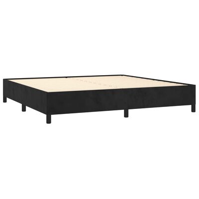 vidaXL Cadre de lit sans matelas noir 200x200 cm velours