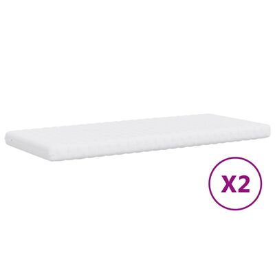 vidaXL Lit de jour avec gigogne et matelas gris foncé 80x200 cm tissu