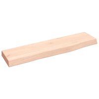 vidaXL Étagère murale 40x10x2 cm bois de chêne massif non traité