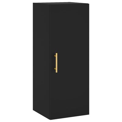 vidaXL Armoire murale noir 34,5x34x90 cm