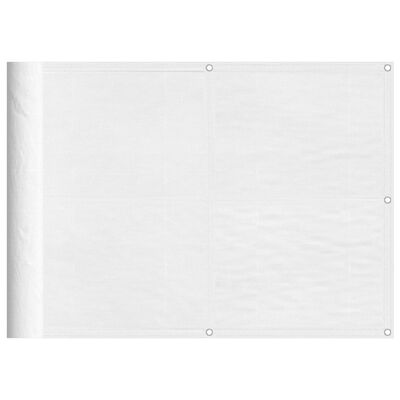 vidaXL Écran de balcon blanc 75x700 cm 100% polyester oxford