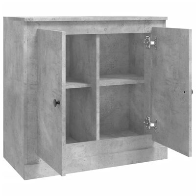 vidaXL Buffet gris béton 70x35,5x67,5 cm bois d'ingénierie