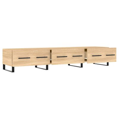 vidaXL Meuble TV chêne sonoma 150x36x30 cm bois d'ingénierie