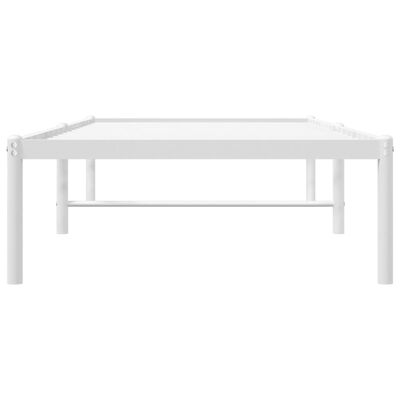 vidaXL Cadre de lit métal sans matelas blanc 75x190 cm