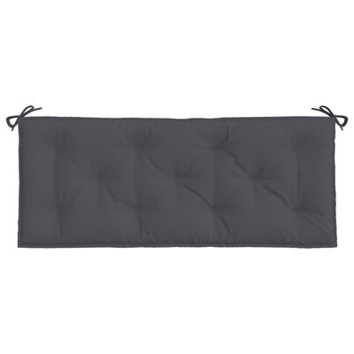 vidaXL Coussins de banc de jardin lot de 2 anthracite tissu Oxford