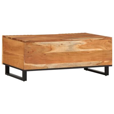 vidaXL Table basse 100x55x40 cm bois massif d'acacia