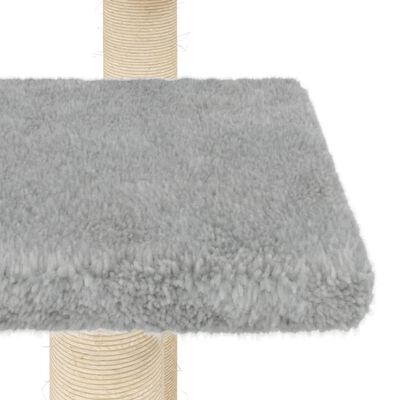 vidaXL Arbres à chat avec plates-formes gris clair 98,5 cm