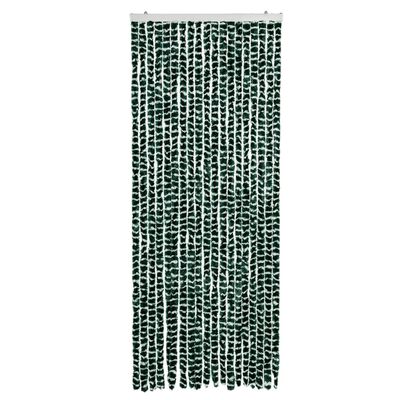 vidaXL Moustiquaire Vert et blanc 56x185 cm Chenille