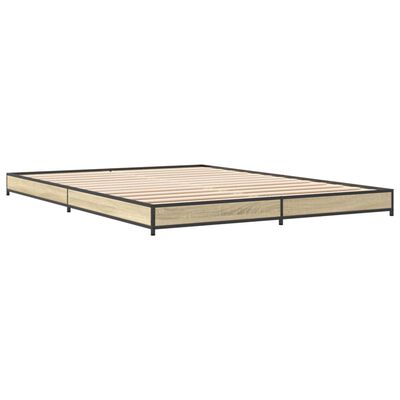 vidaXL Cadre de lit sans matelas chêne sonoma 140x190 cm