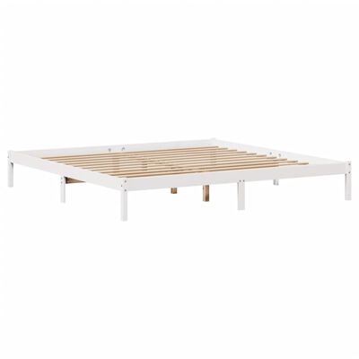 vidaXL Cadre de lit sans matelas blanc 180x200 cm bois massif de pin