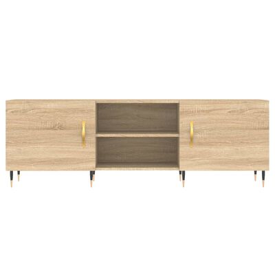 vidaXL Meuble TV chêne sonoma 150x30x50 cm bois d'ingénierie