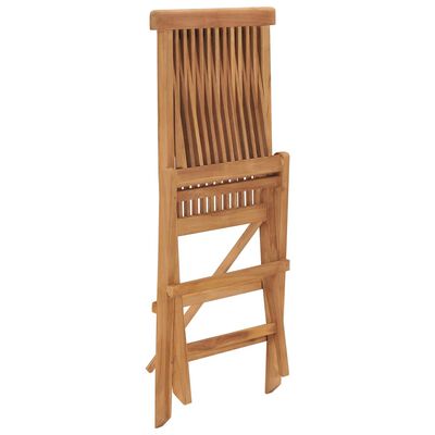 vidaXL Chaises pliables de jardin lot de 8 Bois de teck solide