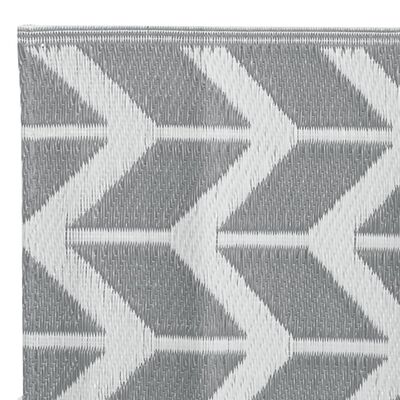 vidaXL Tapis d'extérieur Gris 80x150 cm PP