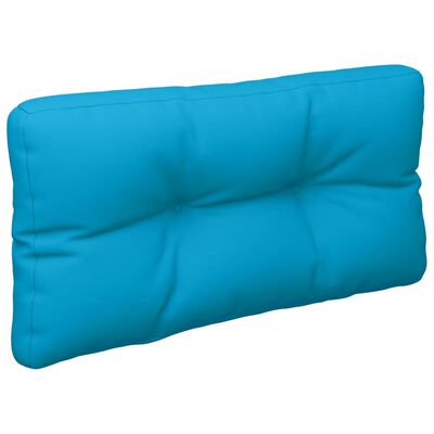 vidaXL Coussin de palette bleu clair 70x40x12 cm tissu