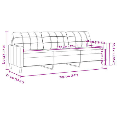 vidaXL Ensemble de canapés 3 pcs avec repose-pied jaune clair tissu