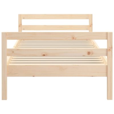 vidaXL Cadre de lit sans matelas 75x190 cm bois de pin massif