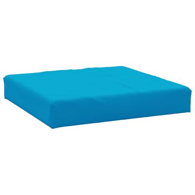 vidaXL Coussin de palette bleu clair 60x60x8 cm tissu oxford