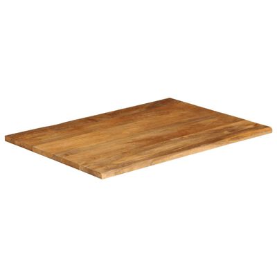 vidaXL Dessus de table à bord vivant 110x80x2,5cm bois massif manguier