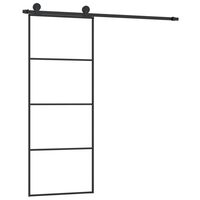 vidaXL Porte coulissante avec kit de quincaillerie 76x205 cm Verre ESG