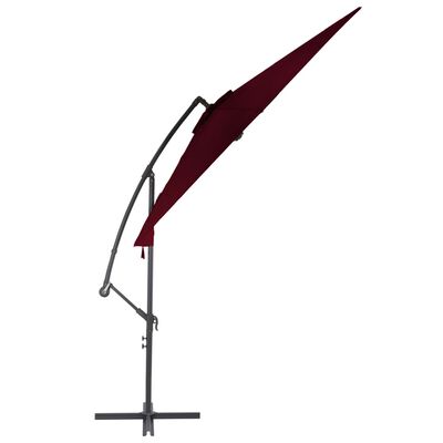 vidaXL Parasol de jardin en porte-à-faux avec mât en aluminium