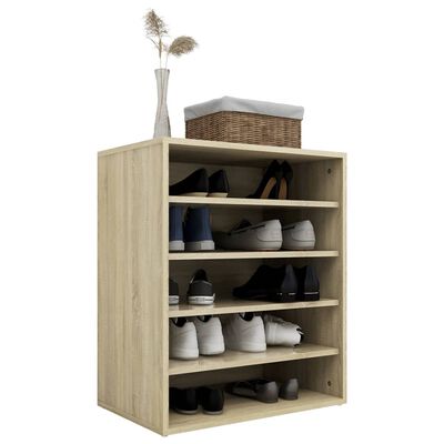 vidaXL Armoire à chaussures Chêne sonoma 60x35x70 cm Bois d’ingénierie